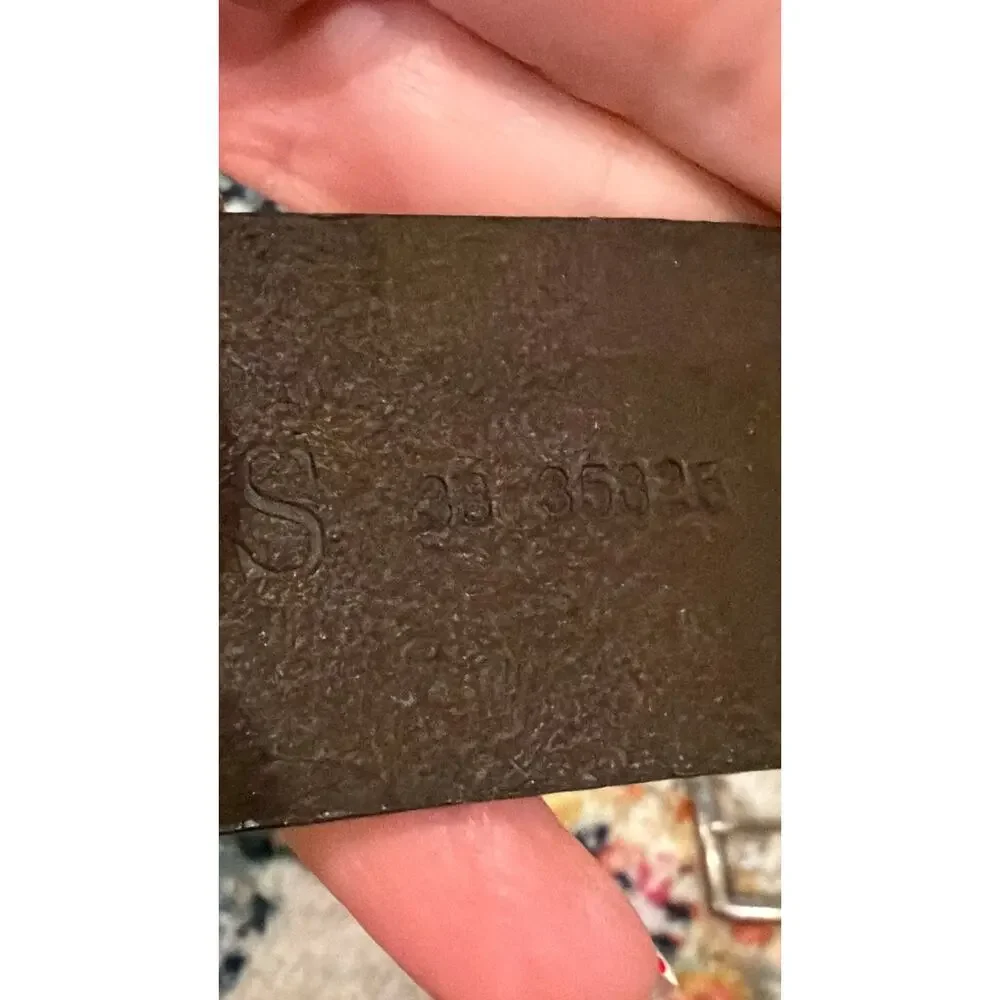 Guess Brown Genuine Leather Men’s Belt Sz 38